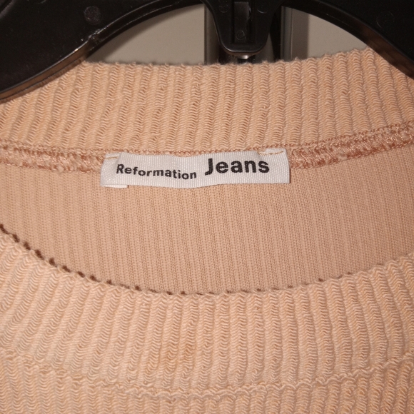 Reformation (2 PC) Cozy Lounge Wear Set - Large- Tan Ribbed - Picture 7 of 12